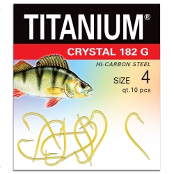 Haczyk Titanuim CRYSTAL 182G (10 szt.), rozm. 4