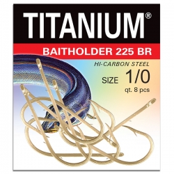 Haczyk Titanium BAITHOLDER 225BR (8 szt.), rozm. 1/0