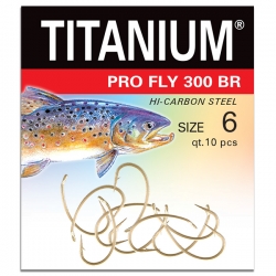 Haczyk Titanium PRO FLY 300BR (10 szt.), rozm. 6