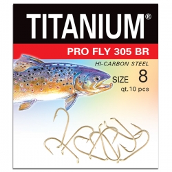 Haczyk Titanium PRO FLY 305BR (10 szt.), rozm. 8