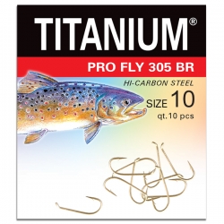 Haczyk Titanium PRO FLY 305BR (10 szt.), rozm. 10