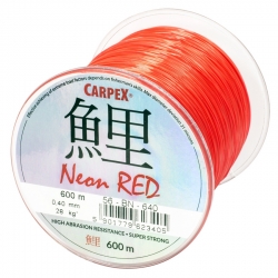 Żyłka Carpex Neon Red, 0.26mm / 600m