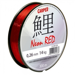 Żyłka Carpex Neon Red, 0.28mm / 300m