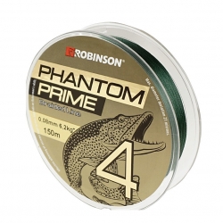 Plecionka Phantom Prime X4 0,08mm, 150m, ciemnozielona