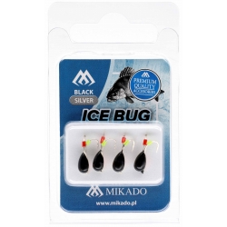 PRZYNĘTA - ICE BUG rozm. 4mm - CZARNO CZARNY - op.4szt.